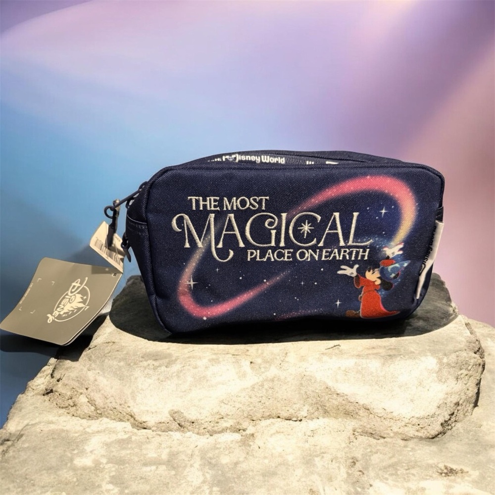Disney Parks Sorcerer Mickey "The Most Magical Place on Earth" Belt Bag 🆕